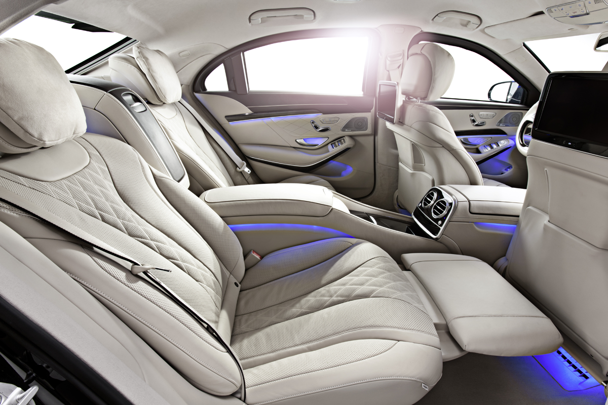 Chauffeur Service Business Travel Ultra Premium Flagship Executive Rear Cabin Detail