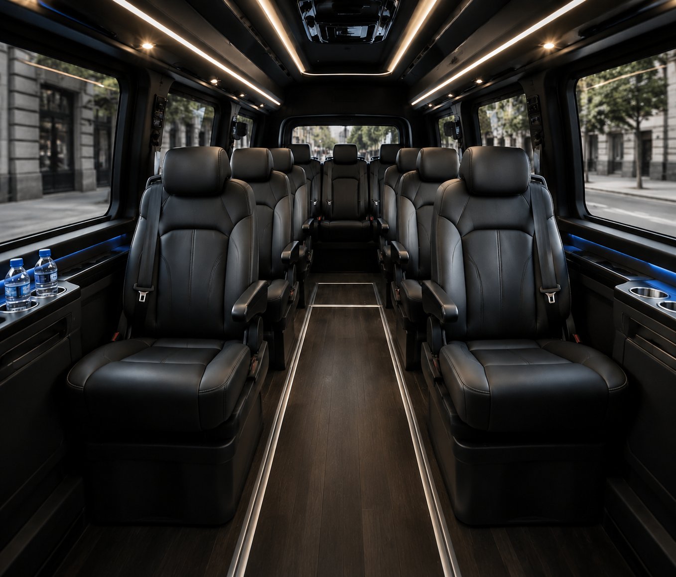 Executive Chauffeur Service London Premium Multi Purpose Vehicle MPV Cabin Passenger Interior