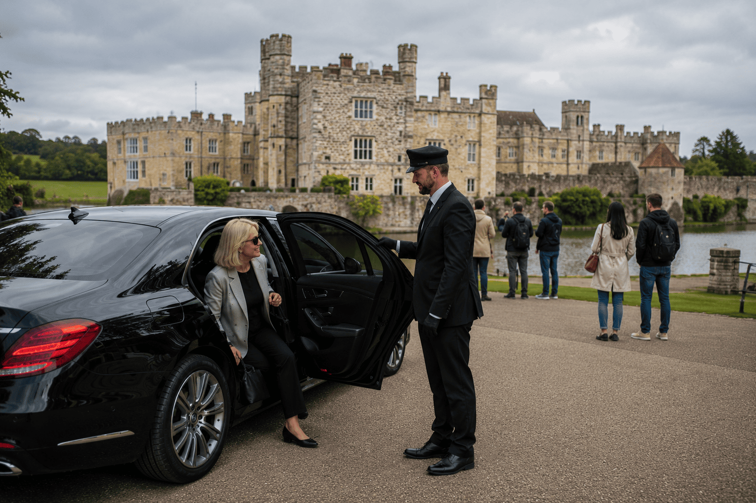 Chauffeur driven executive day tour to Leeds Castle