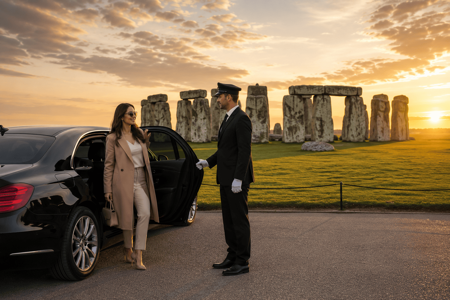 Private chauffeur driven luxury tour to Stonehenge from London