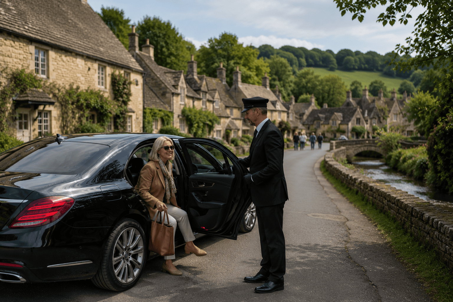 Private chauffeur tour through English countryside villages in Cotswolds