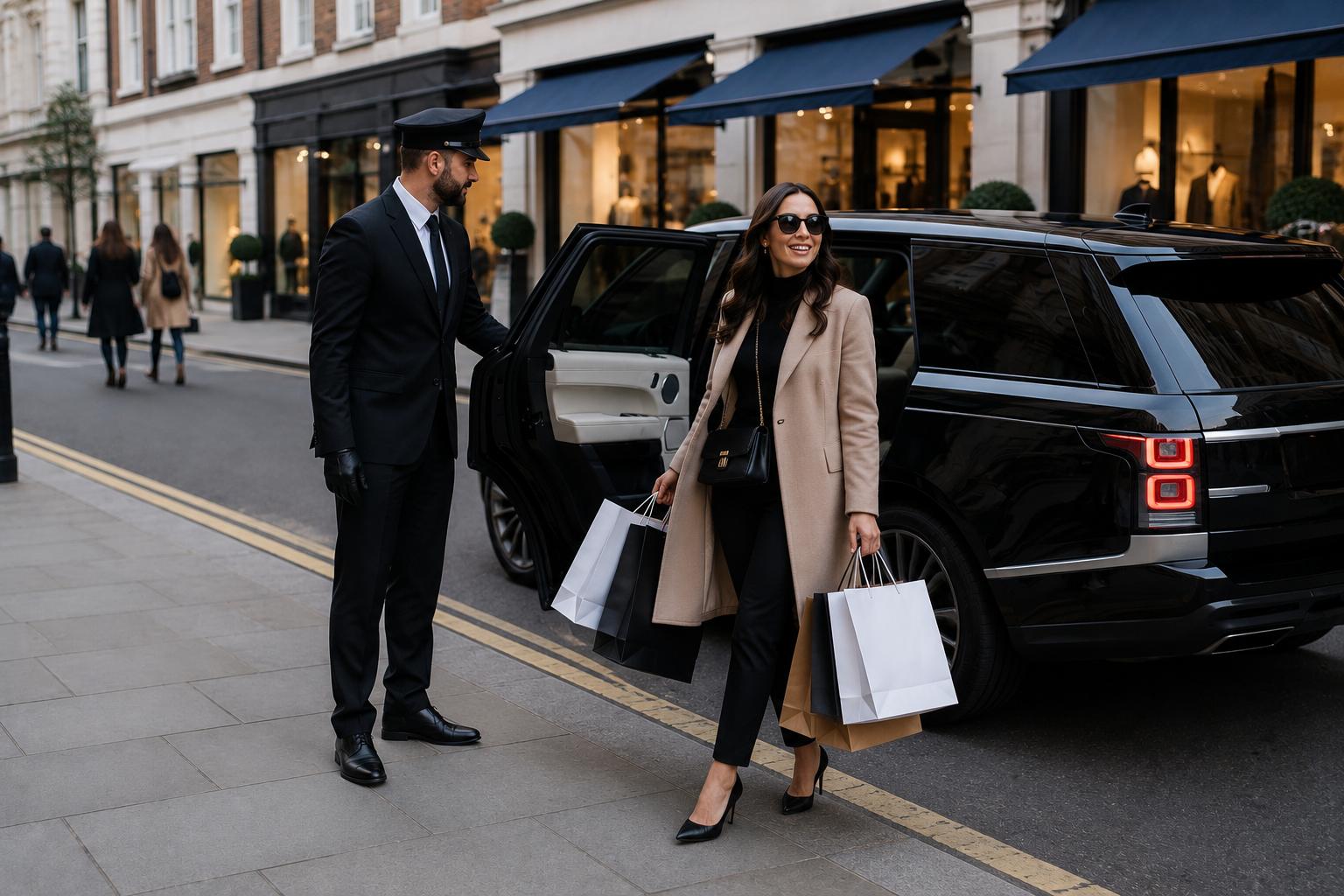 Airport Transfer London Professional Chauffeur Opening Door For Executive Passenger