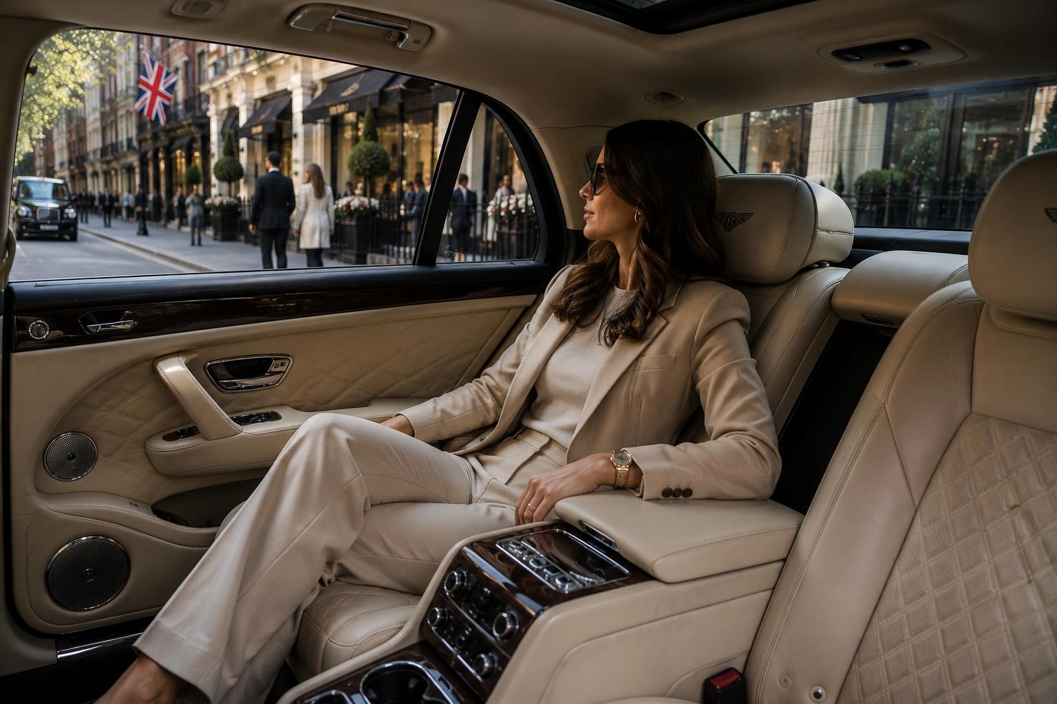 Car Hire Knightsbridge High End Tailored Rear Cabin Interior Offering Exceptional Restful Luxury