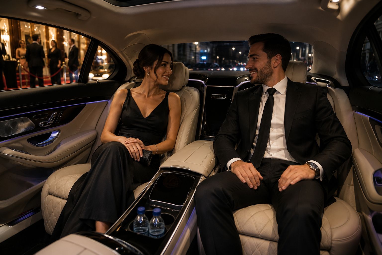 Luxury Chauffeur Service Frieze Event London Executive Interior Cabin