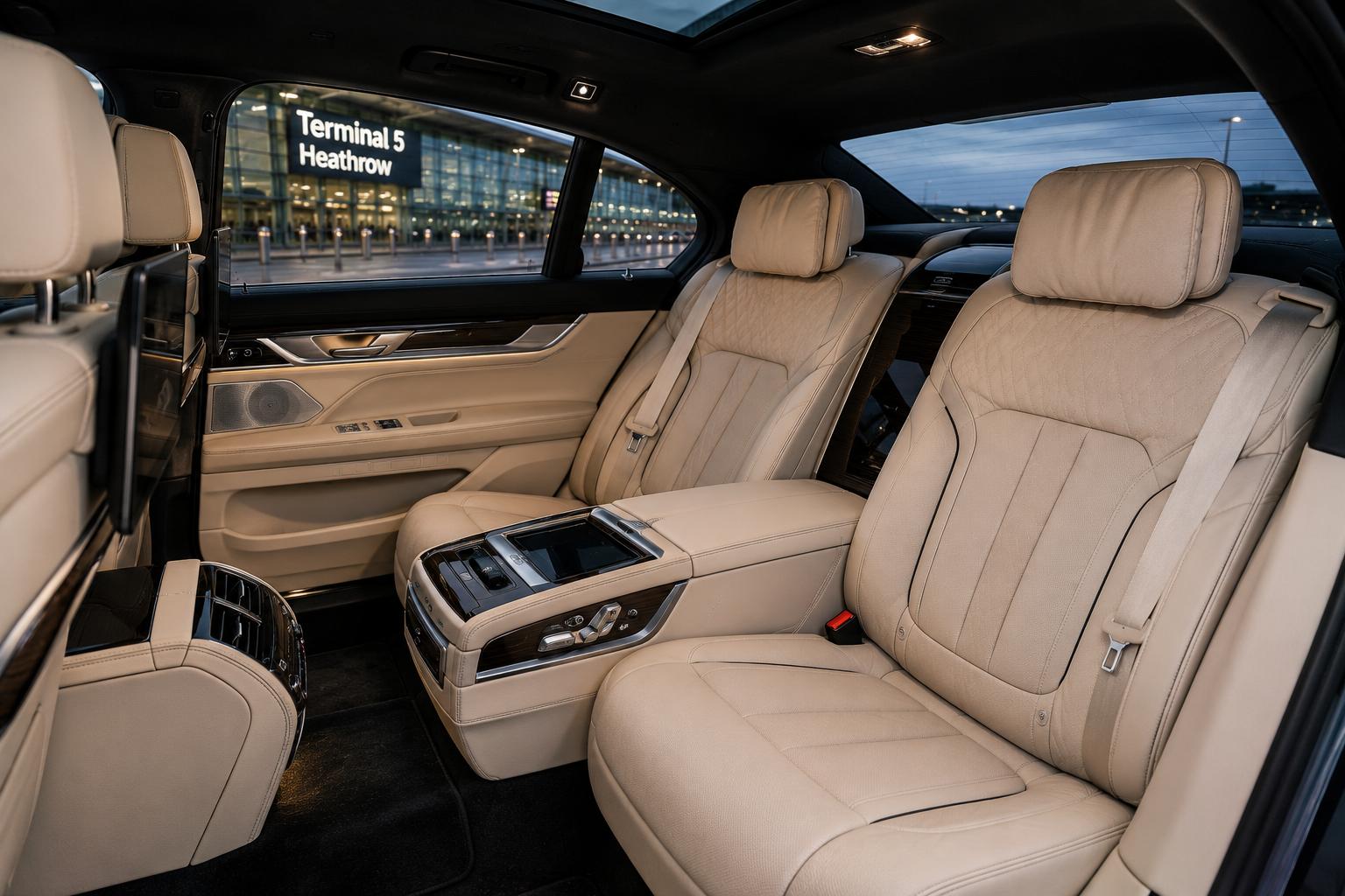 Heathrow Airport Transfer Guide High End Tailored Rear Cabin Interior Offering Exceptional Restful Luxury