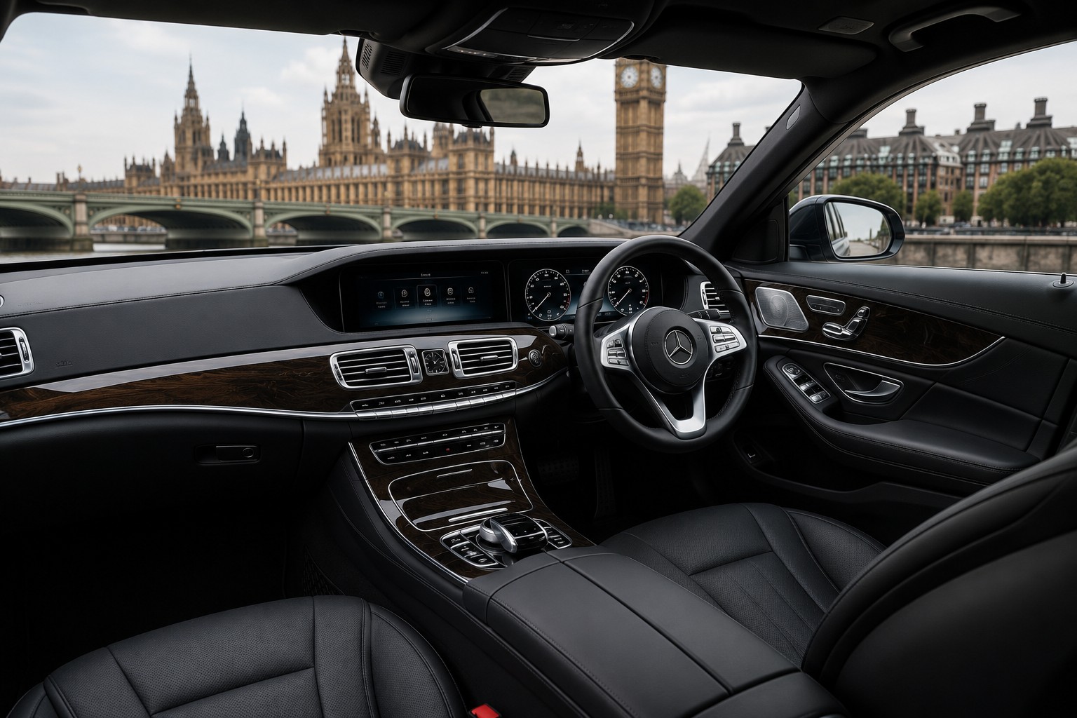Luxury Travel London Premium Passenger Suite Outfitted With Ambient Lighting And Extensive Rear Legroom Controls
