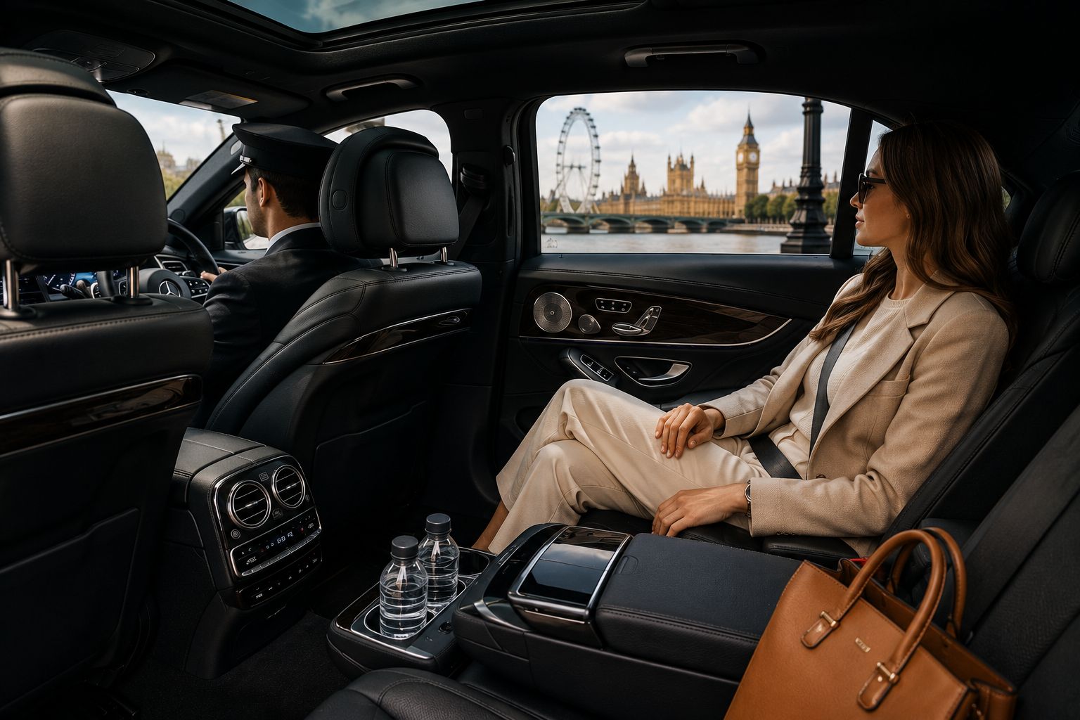 Luxury Holiday Transport London High End Tailored Rear Cabin Interior Offering Exceptional Restful Luxury