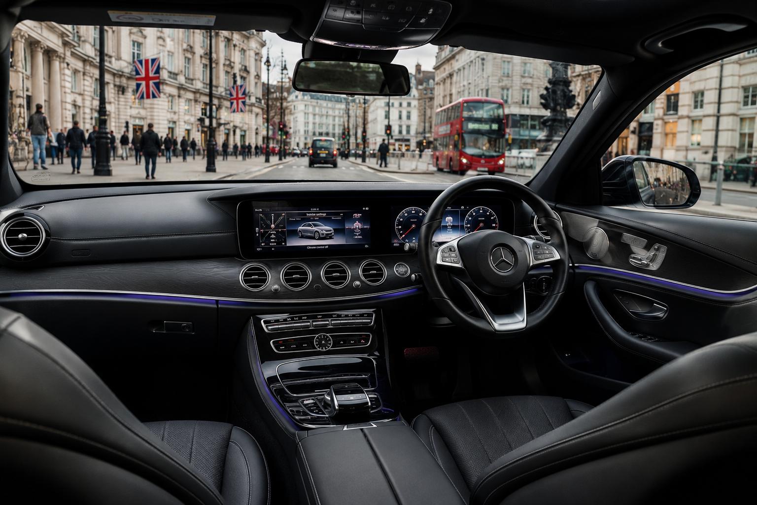 Mercedes Car Hire London High End Tailored Rear Cabin Interior Offering Exceptional Restful Luxury